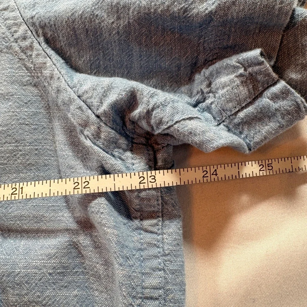 Hurley Button‎ Down Shirt Mens Large Blue Short Sleeve Cotton Casual Surf Style